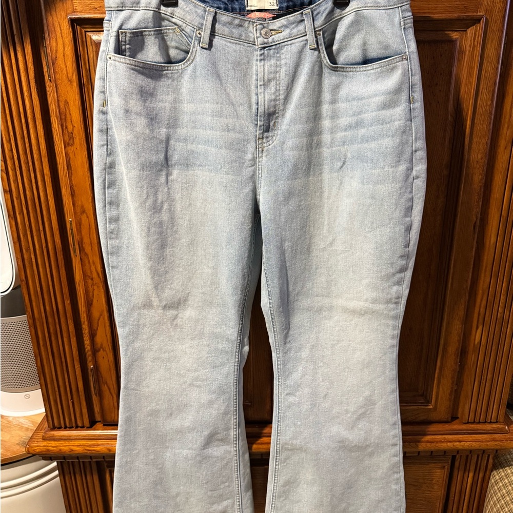 We The Free CRVY Light Blue High Flare Jeans